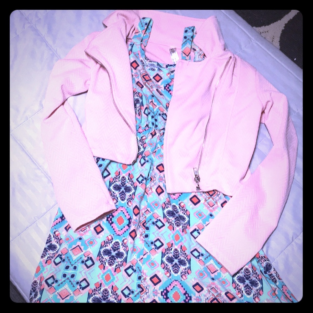 Girls sz 10 dress w Blazer